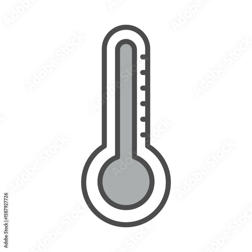 thermometer icon vector design template in white background