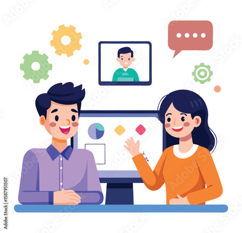 Diverse Business Team Having a Creative Meeting in Bright Office Space

