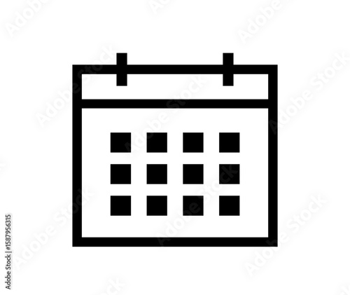 カレンダーアイコン/ calendar icon / スケジュール・予定・日程・表