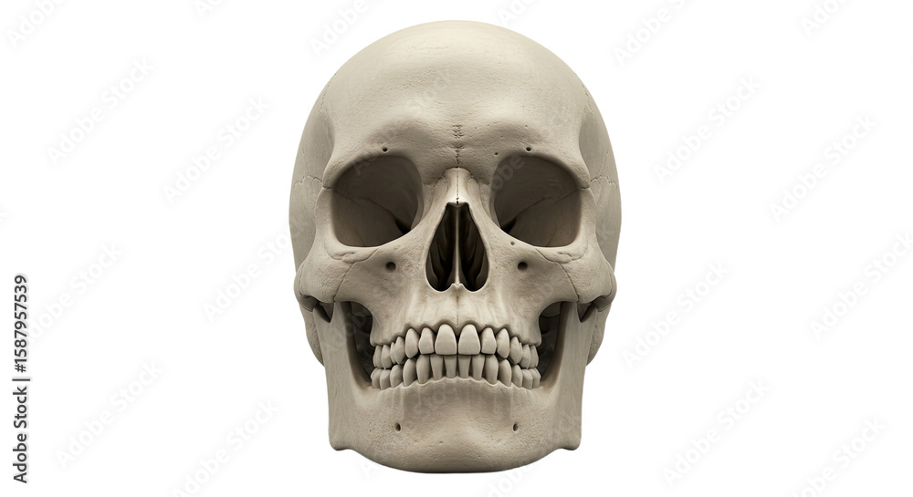 Obraz premium Detailed 3D Human Skull Model 1.
