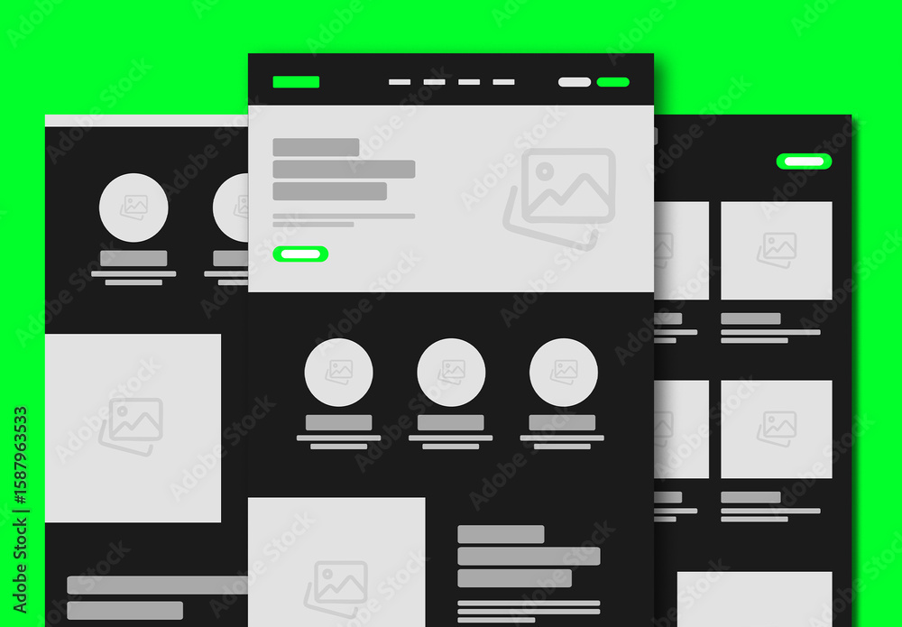Wireframes Rountrip Page Travel Landing Page Wireframe Template for Tour Booking Stock Template ...