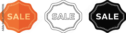 Three sale label variations offer diverse promotional solutions for businesses