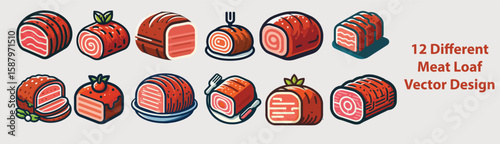 Meatloaf Vector Set Design