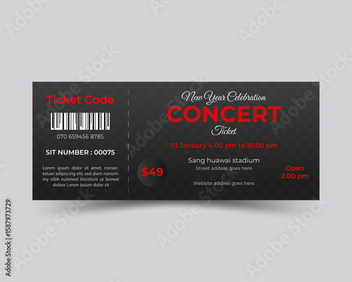 unique ticket design for event