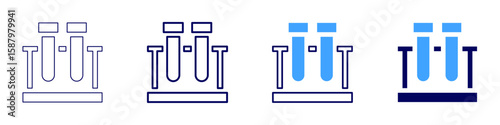 Cathode surface icon in 4 different styles. Thin Line, Line, Bold Line, Duotone. Duotone style. Editable stroke