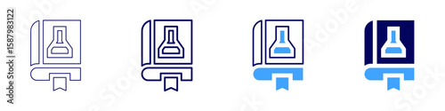 Halogen compound icon in 4 different styles. Thin Line, Line, Bold Line, Duotone. Duotone style. Editable stroke