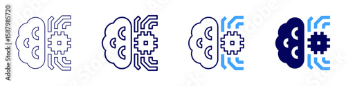 Scientific evidence icon in 4 different styles. Thin Line, Line, Bold Line, Duotone. Duotone style. Editable stroke