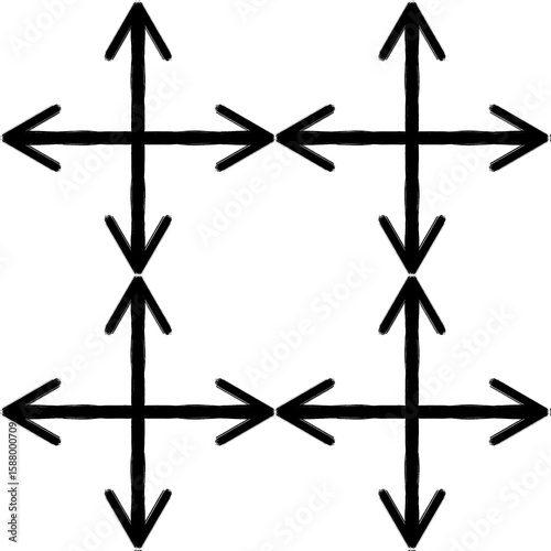 compass on a white background