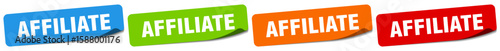 affiliate sticker. affiliate sticker set on white background