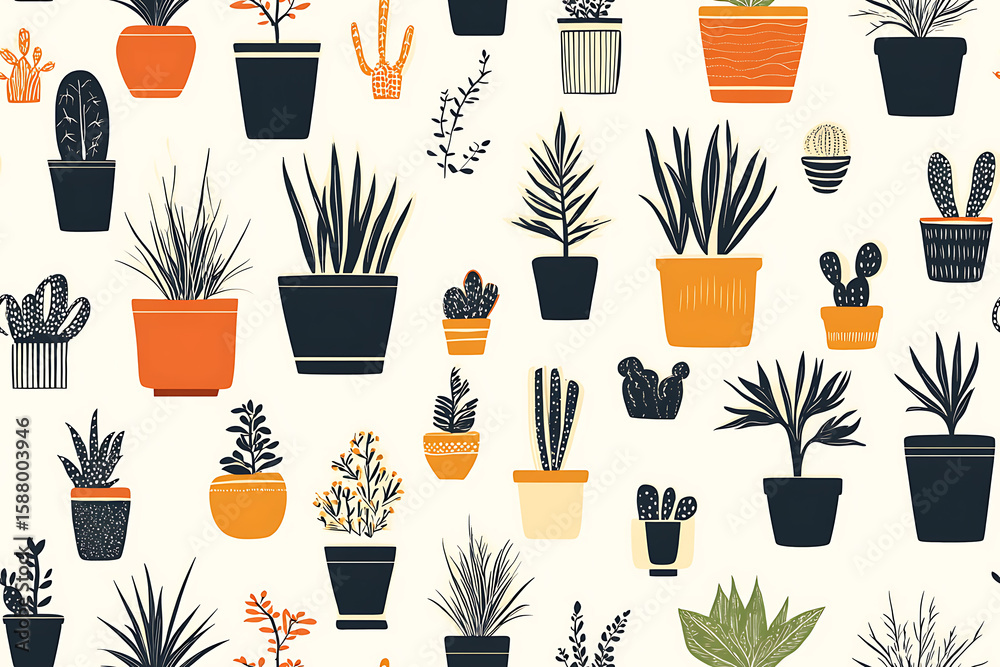 Brooklime Minimalist seamless pattern background vector Brooklime Minimalist seamless pattern background vector
