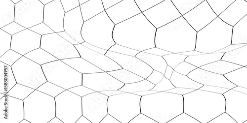 Abstract Irregular Polygon Mesh Pattern – Cracked Organic Cell Structure Background