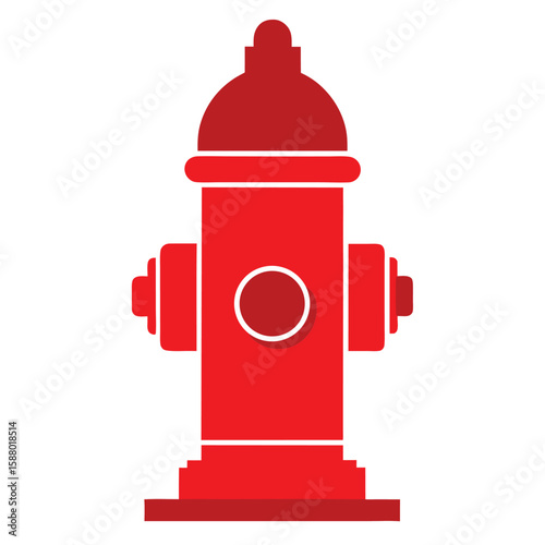 A silhouette of a fire hydrant, representing public safety, emergency services, and urban life.