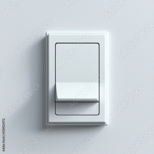 Light switch design in a minimalist style, isolated on white background.