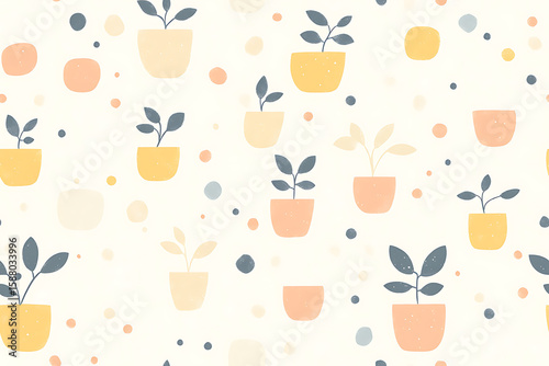 Wallpaper Mural Chamaenerion Minimalist seamless pattern background vector Torontodigital.ca