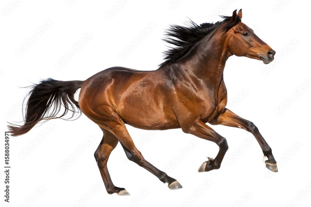 Obraz premium horse isolated on white background