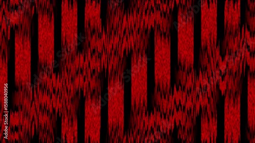 Abstract Red and Black Vertical Stripe Pattern Digital Art Design Dynamic Graphic Background for
