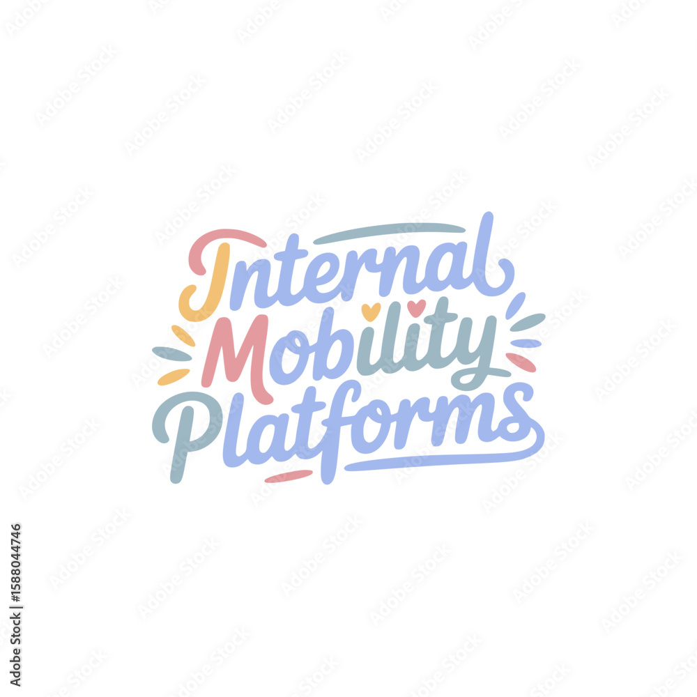 Fototapeta premium Internal Mobility Platforms Solutions Design