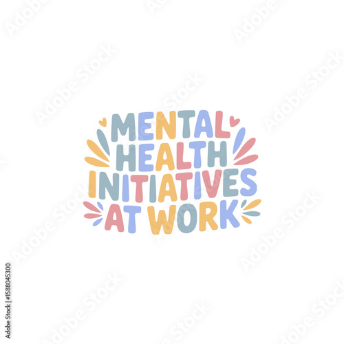 Workplace Mental Health Initiatives Poster