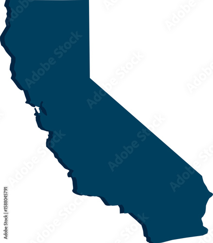 California Map Drawing Vector