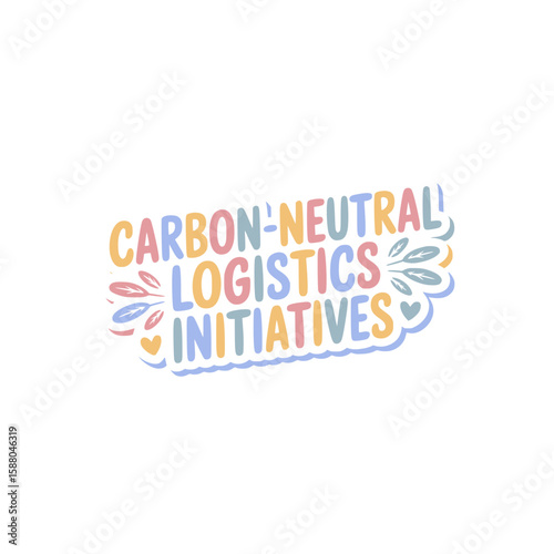 Carbon-Neutral Logistics Initiatives Graphic