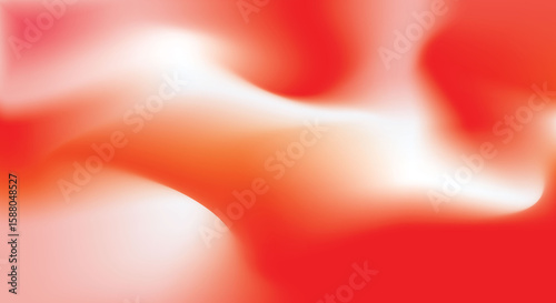 Red and White Abstract Gradient Background – Soft Fluid Wave Design