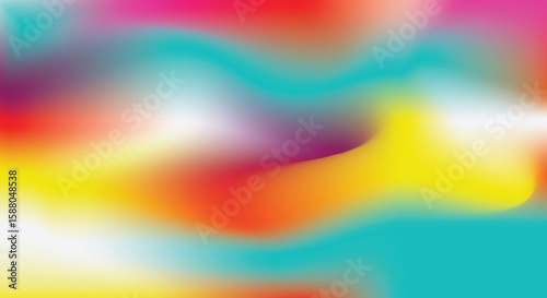 Multicolor Abstract Fluid Gradient – Vibrant Wave Design Background