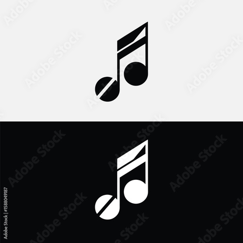 A simple yet elegant music note icon is displayed, depicting a single eighth note, representing the essence of musical expression