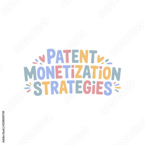 Patent Monetization Strategies Sticker Design