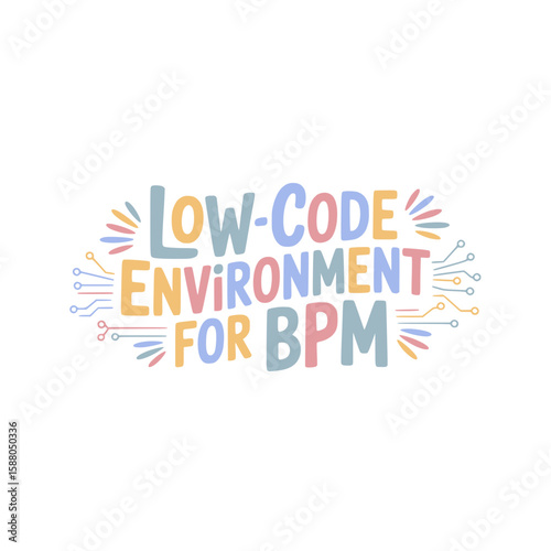 Low-Code BPM Environment Design Graphic