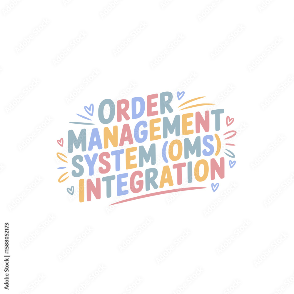 Fototapeta premium OMS System Integration Order Management