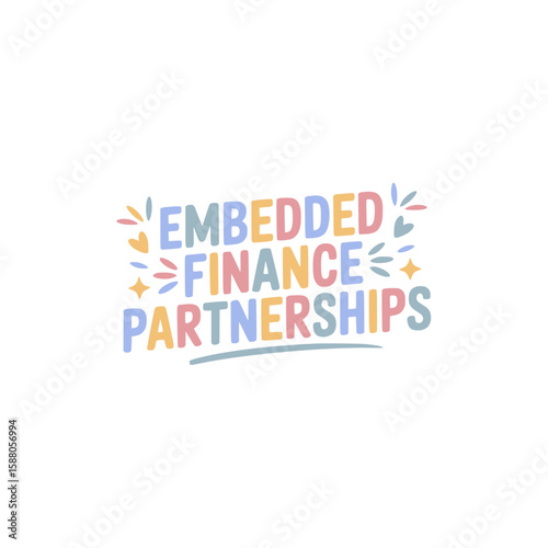 Embedded Finance Partnership Sticker Design