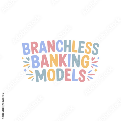 Branchless Banking Models Design Graphic