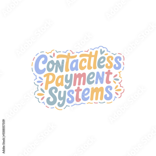 Contactless Payment Systems Design Graphic