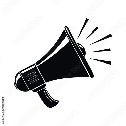 Simple Design Icon Megaphone Illustration