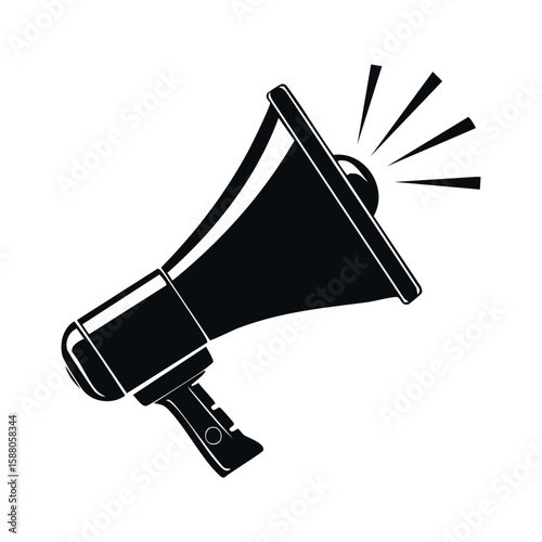 Simple Design Icon Megaphone Illustration