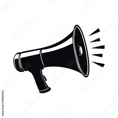 Simple Design Icon Megaphone Illustration
