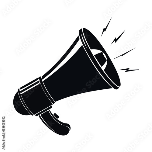 Simple Design Icon Megaphone Illustration