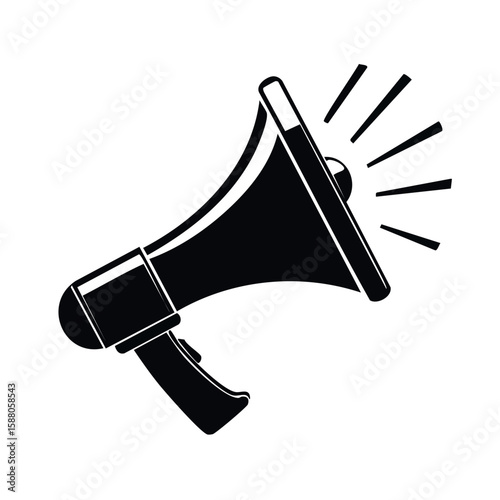 Simple Design Icon Megaphone Illustration