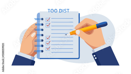 To do list task management and productivity concept for organization and time management effective planning
