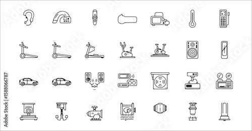 Diverse collection of electronic and mechanical devices