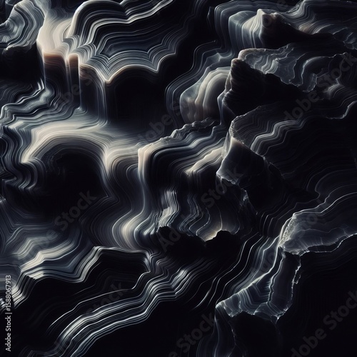 Black Onyx Translucent dark black stone with subtle darker stria