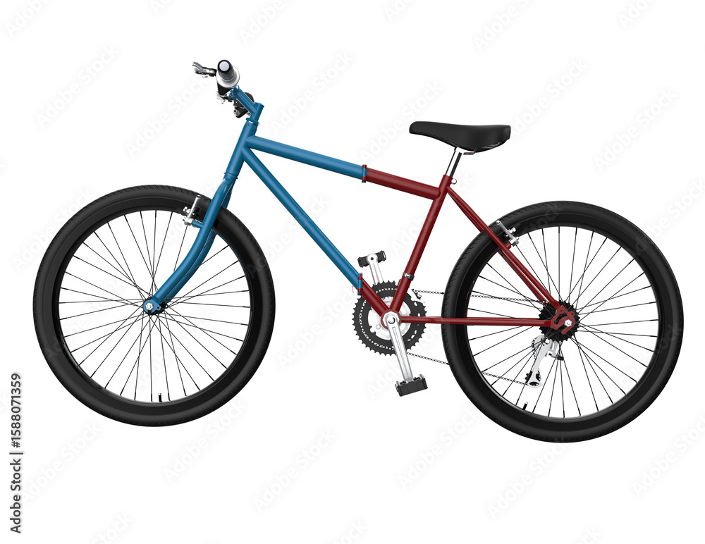 Obraz premium Innovative Custom Folding Flip Bike: Dual Views of a Foldable Bicycle – Compact Urban Commuter Ideal for Space-Saving Transport and Active City Lifestyle on Transparent Background HD PNG!!