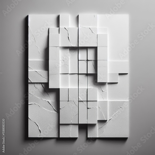 Paper Seam Two sheets of handmade white paper joined with a sing