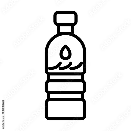 Mineral water bottle icon