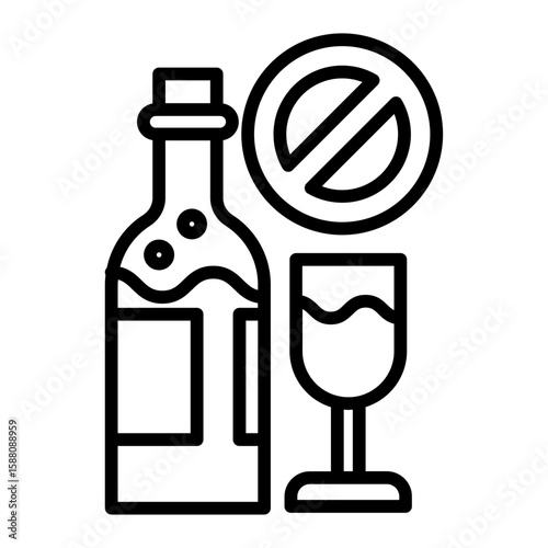 No alcohol icon