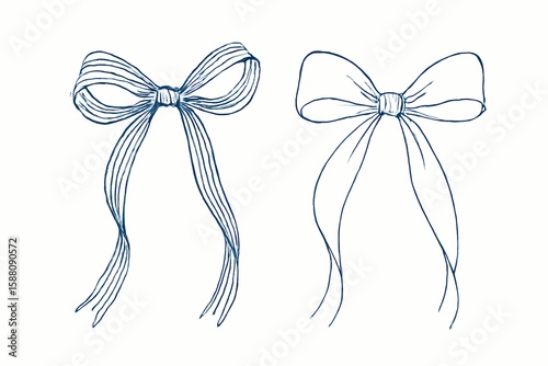 hand drawn bow