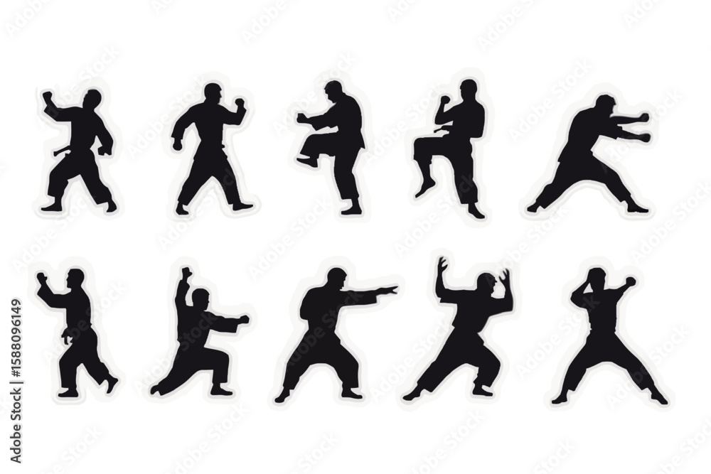 Fototapeta premium vector silhouettes of people