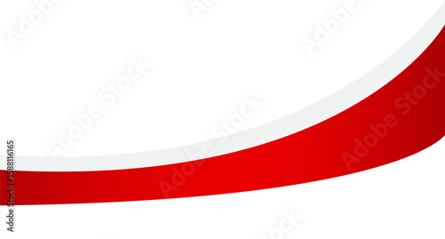 17th August Indonesia Independence Day Header Footer Abstract Decoration Design. Celebration of Indonesian Border Corner for Event, Banner, Backdrop, Media, Sale, Business, Advertising, Festival