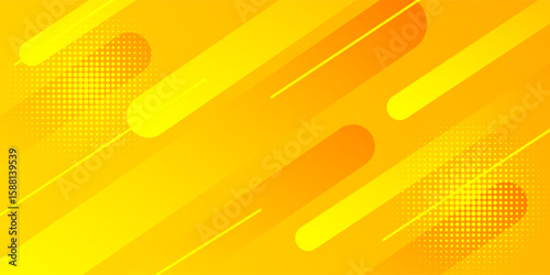 Bright orange-yellow gradient abstract dynamic background. Modern wallpapers. Suitable for templates, sale banners, events, ads, web and pages, vector