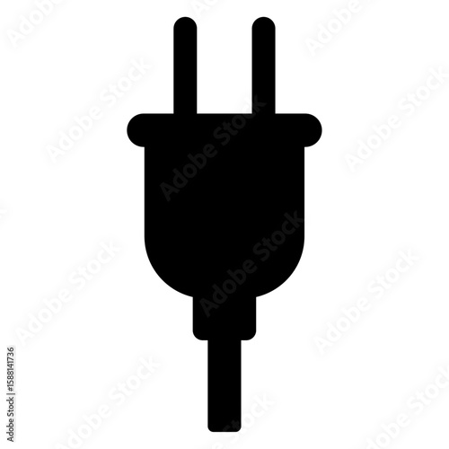 電源プラグのアイコンイラスト001
